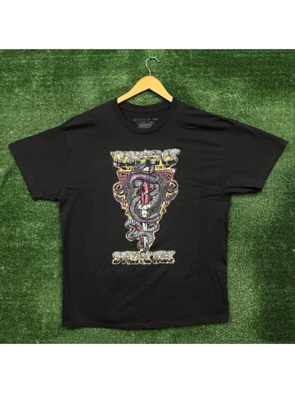Queens of the Stone Age Snake and Dagger T-Shirt Size Extra Large